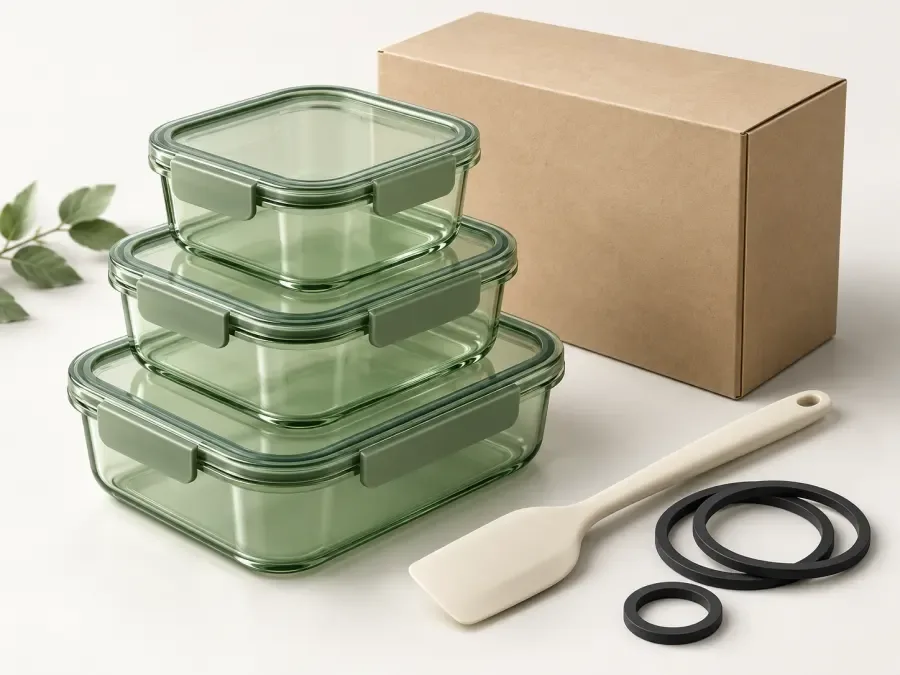 Materiale plastice, cauciuc și ambalaje — ilustrație de categorie 3D